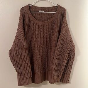 Large Brown American Eagle Sweater
